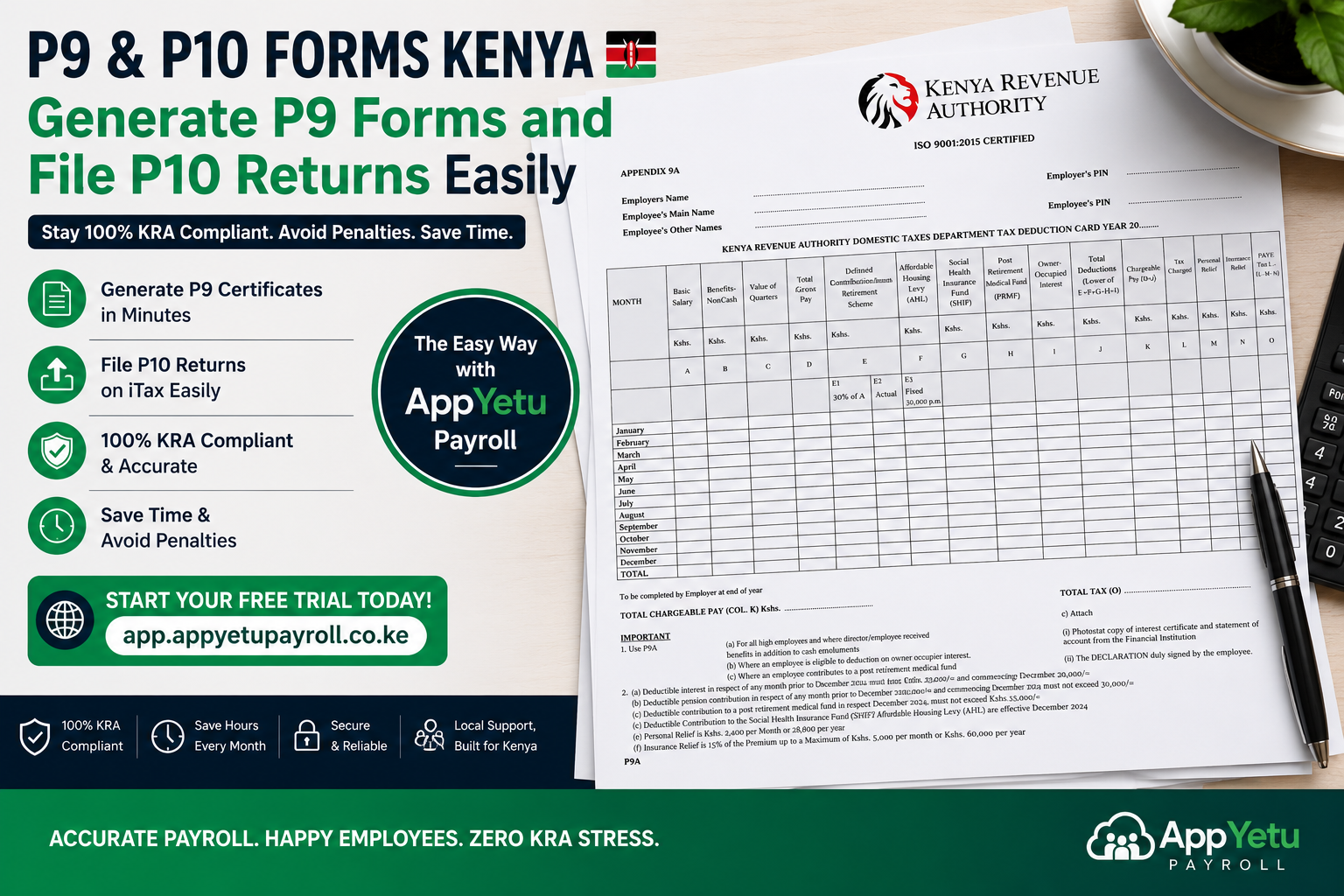 How to Generate P9 & P10 Forms and Stay 100% KRA Compliant in Kenya (Without Stress)